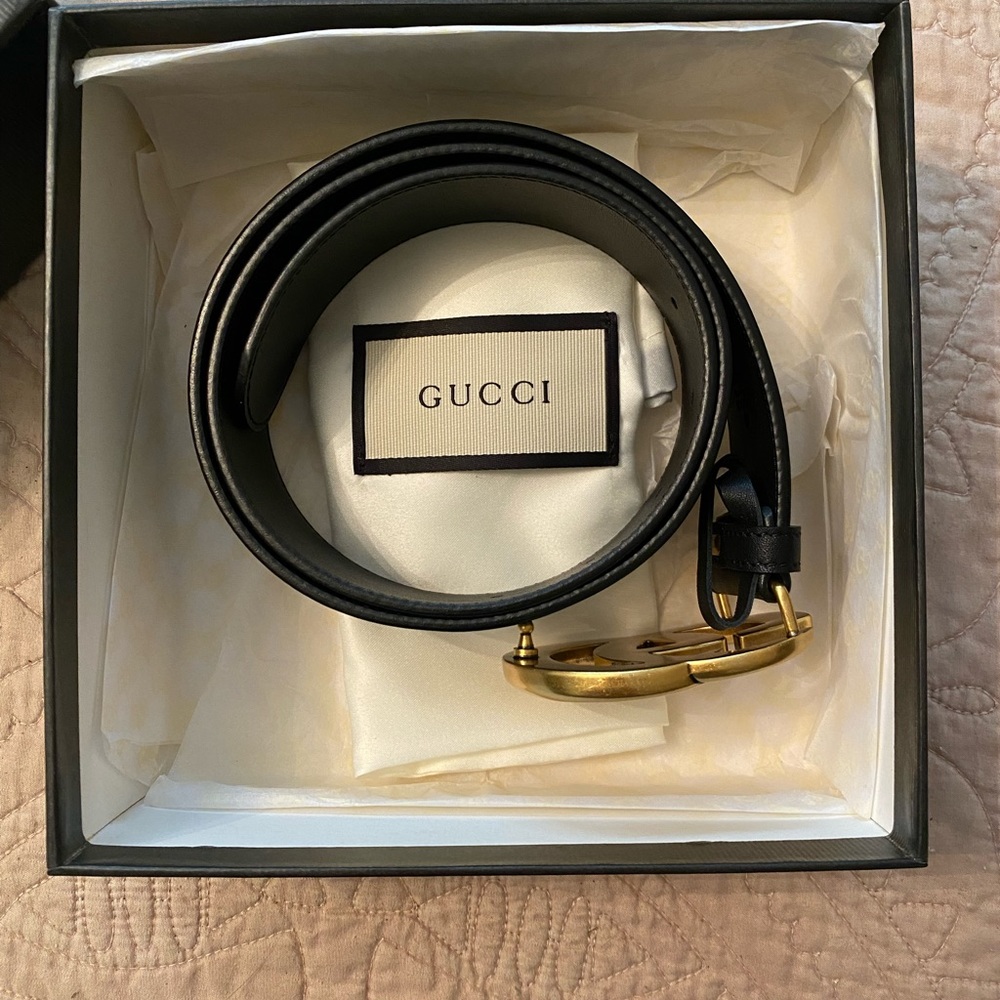 Gucci leather belt classic
